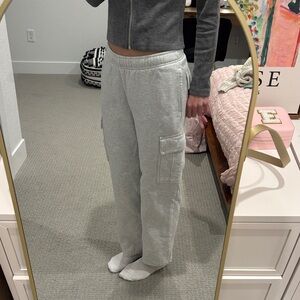 Aritzia Grey Cargo Sweatpants